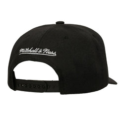 Philadelphia 76ers Tilted Pro Pinch Adjustable Hat - Black | Mitchell & Ness shop