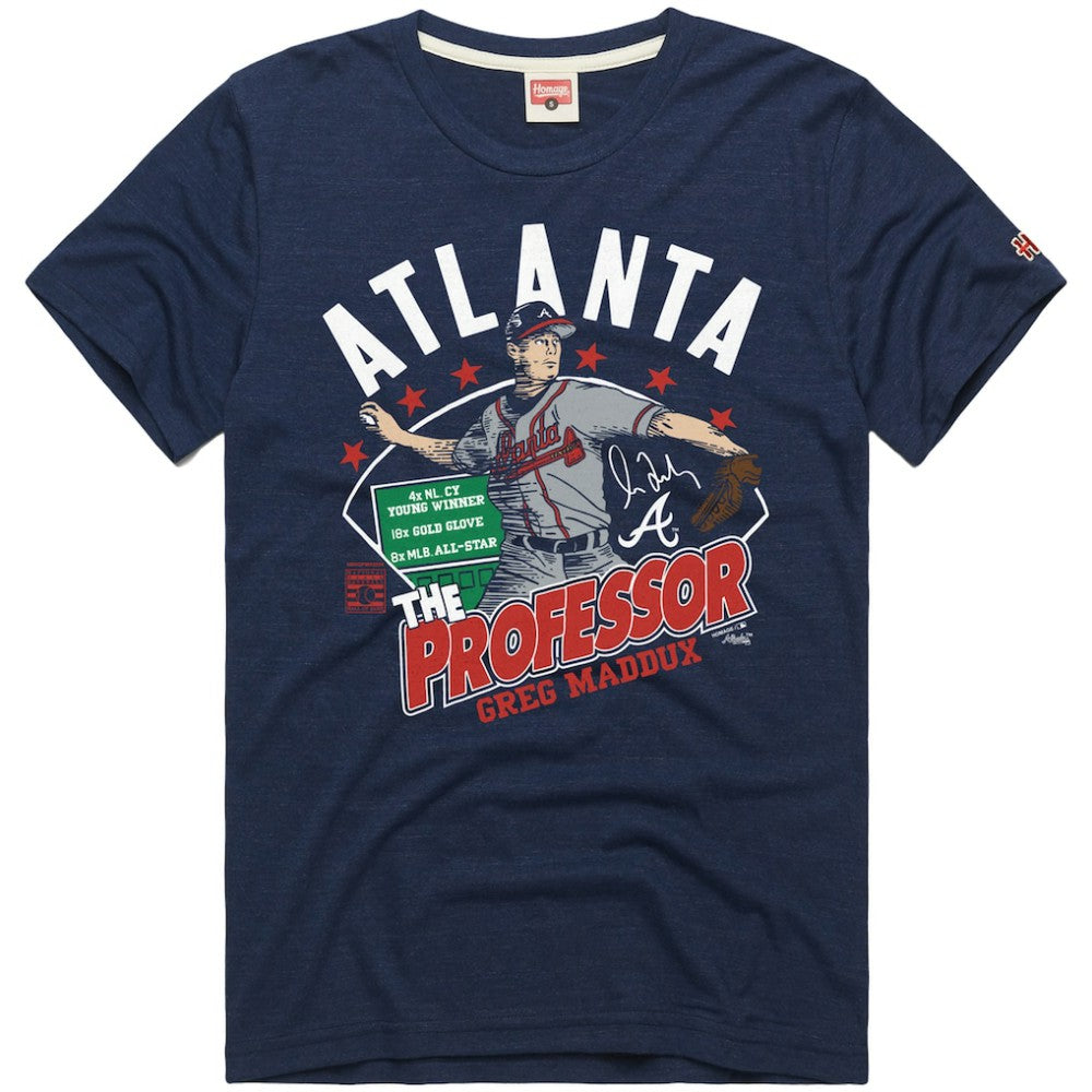 Greg Maddux Atlanta Braves Homage Graphic Player T-Shirt - Navy