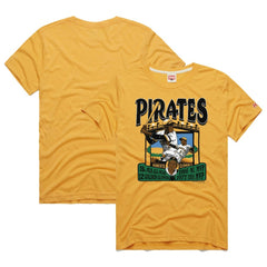 Roberto Clemente Pittsburgh Pirates Homage Graphic Player Tri-Blend T-Shirt - Gold