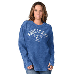 Kansas City Royals G-III 4Her by Carl Banks Women's Comfy Cord Pullover Sweatshirt - Royal