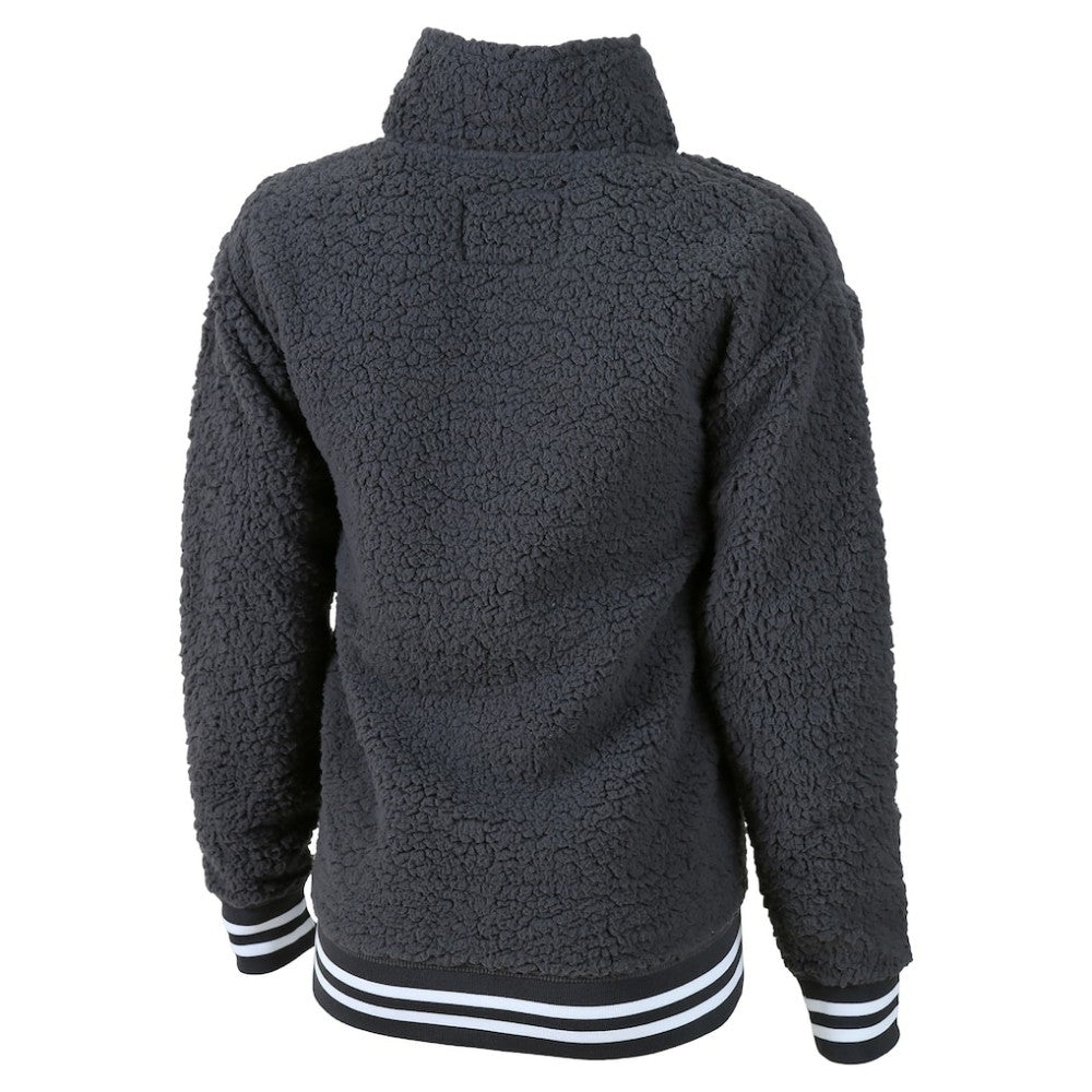 Los Angeles Dodgers G-III 4Her by Carl Banks Women's Play Action Sherpa Fleece Quarter-Zip Jacket - Gray