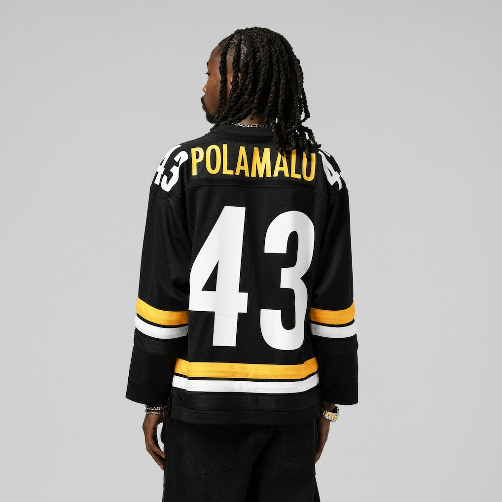NFL Pittsburgh Steelers Troy Polamalu  Maxxed Out Fashion Hockey Jersey