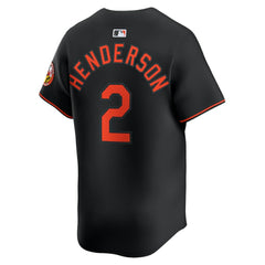 Gunnar Henderson Baltimore Orioles Alternate Limited Player Jersey - Black | Nike