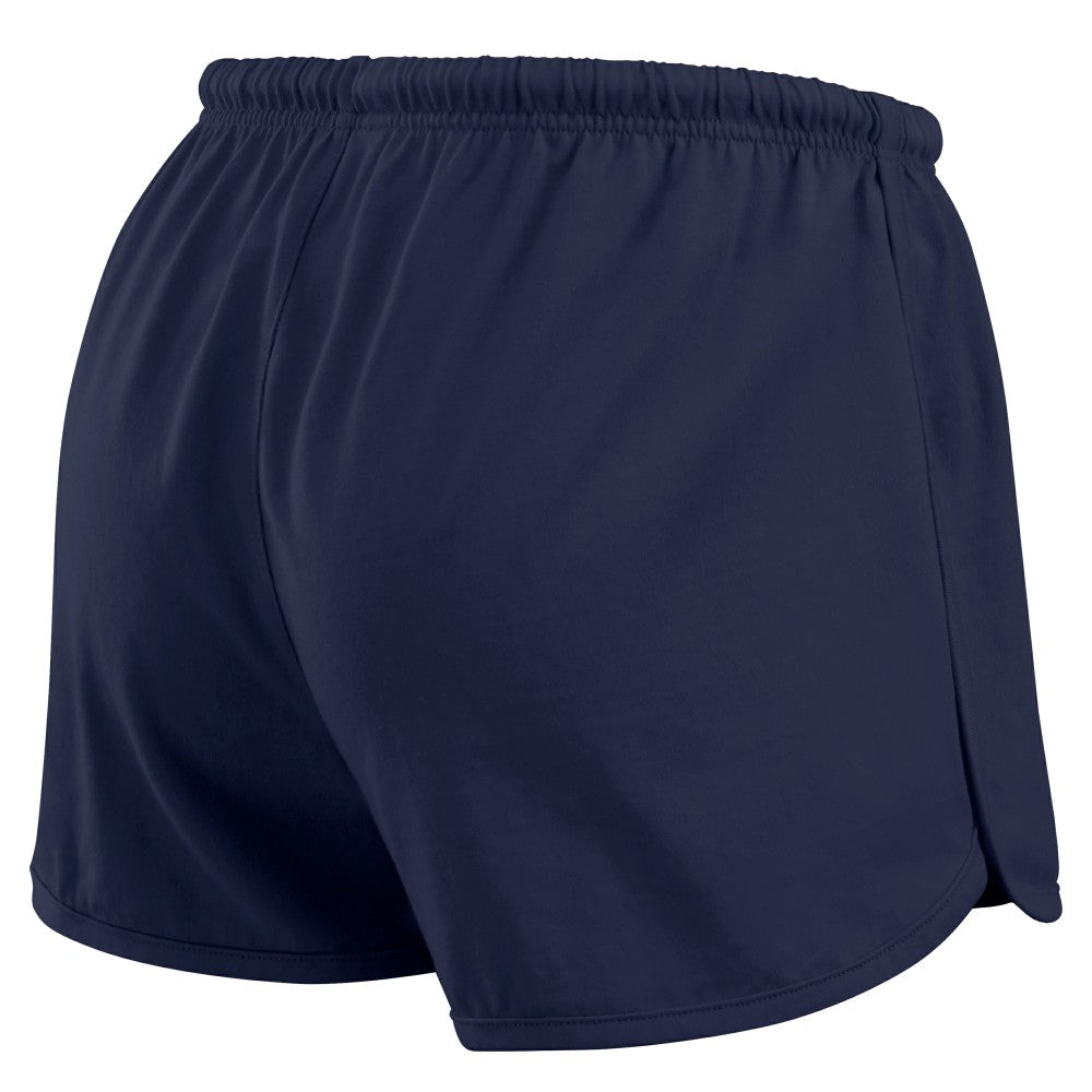 Houston Astros WEAR by Erin Andrews Women's Heavy Rugby Jersey Cropped Long Sleeve T-Shirt & Shorts Lounge Set - Navy