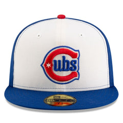 Chicago Cubs Alternate Authentic Collection On-Field 59FIFTY Fitted Hat - White/Royal | New Era