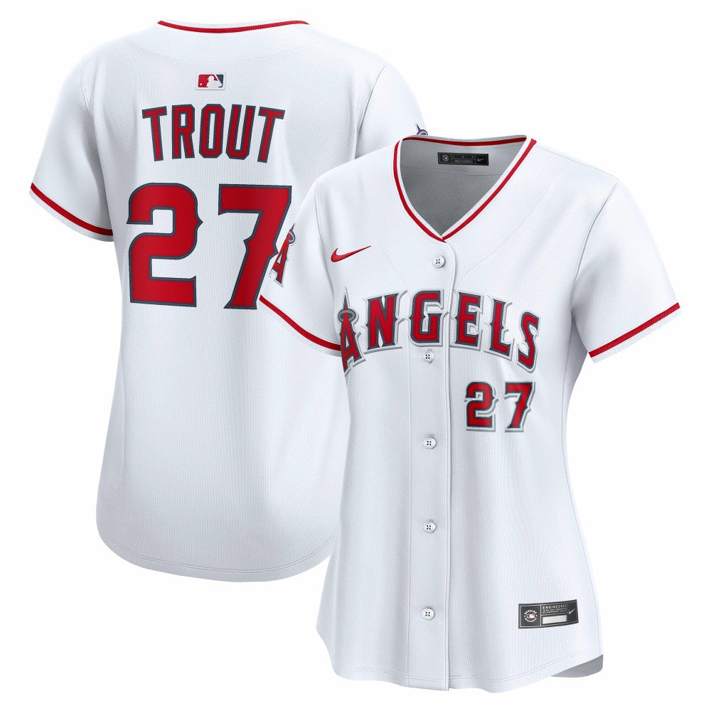 Mike Trout Los Angeles Angels Women's Home Limited Player Jersey - White | Nike