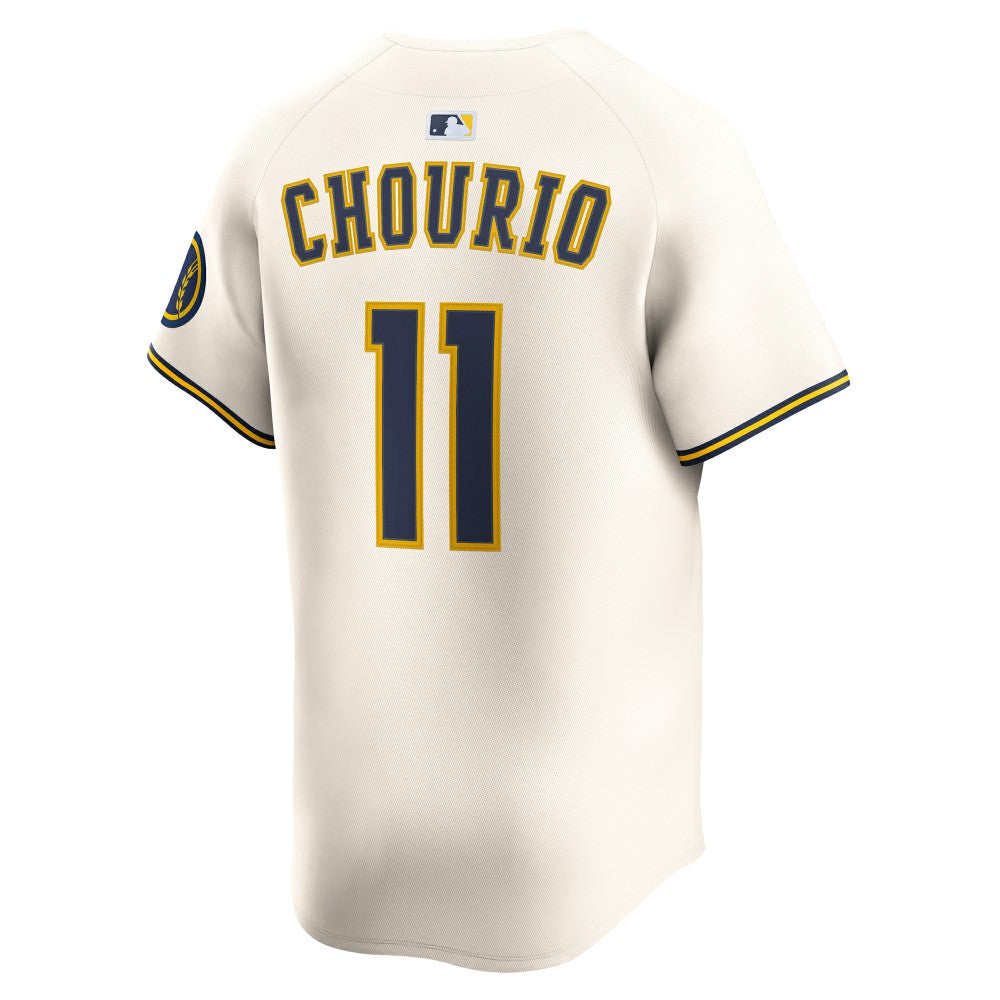 Jackson Chourio Milwaukee Brewers Home Limited Jersey - Cream | Nike