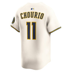 Jackson Chourio Milwaukee Brewers Home Limited Jersey - Cream | Nike