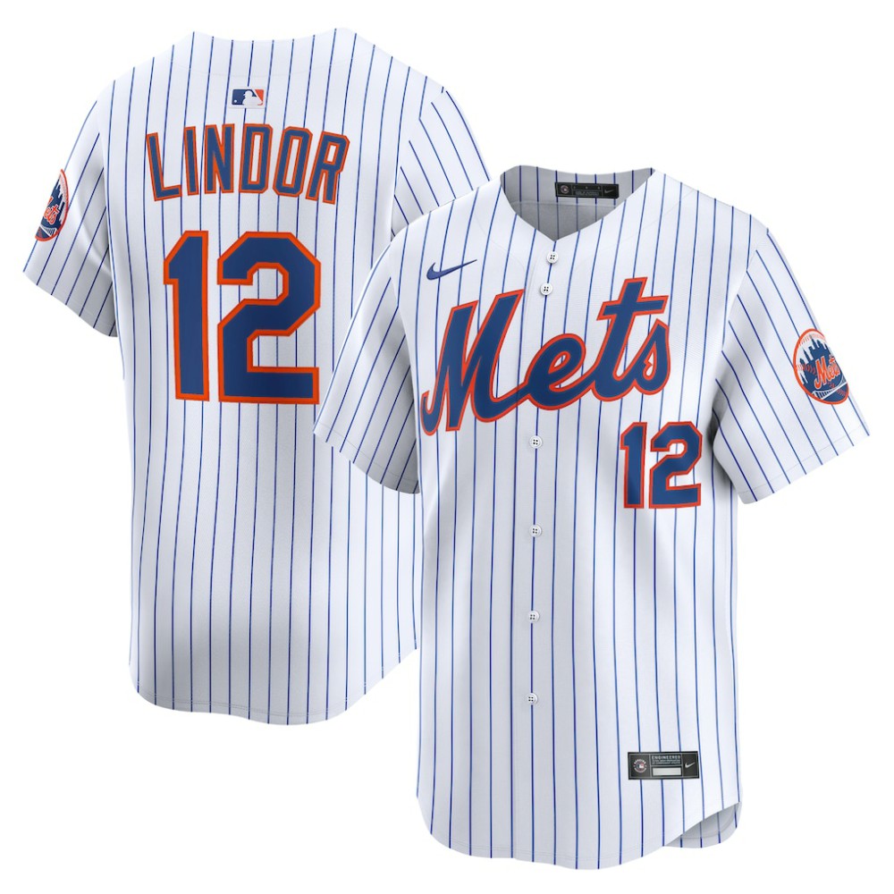 Francisco Lindor New York Mets Home Limited Jersey - White | Nike
