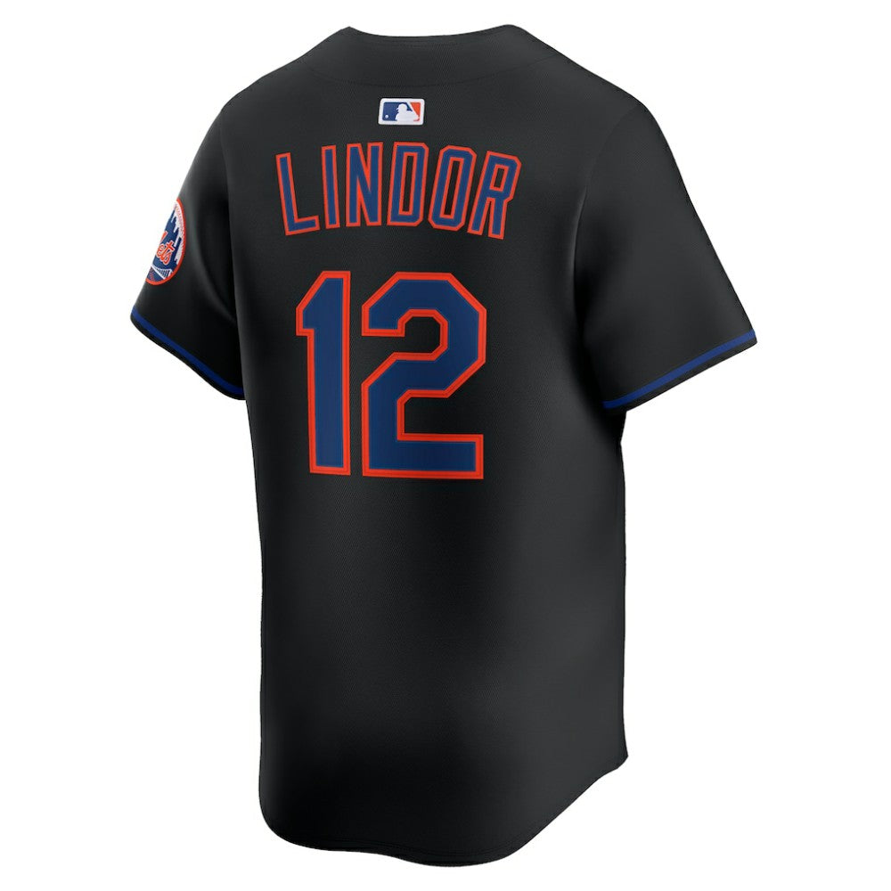Francisco Lindor New York Mets Alternate Limited Jersey - Black | Nike