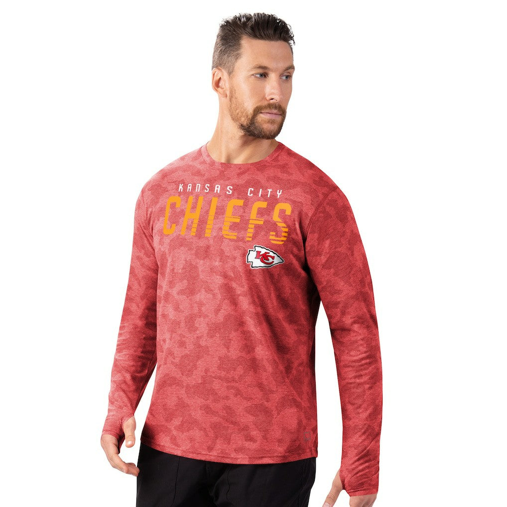 NFL Kansas City Chiefs MSX by Michael Strahan Performance Camo Long Sleeve T-Shirt