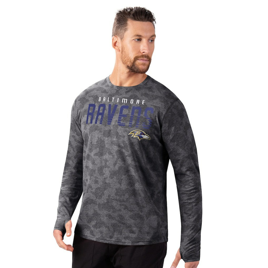 NFL Baltimore Ravens MSX by Michael Strahan Performance Camo Long Sleeve T-Shirt