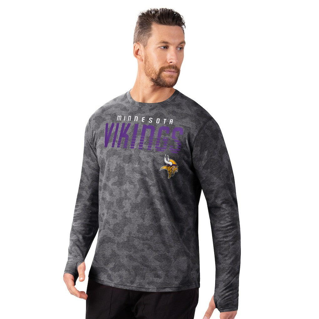 NFL Minnesota Vikings MSX by Michael Strahan Performance Camo Long Sleeve T-Shirt