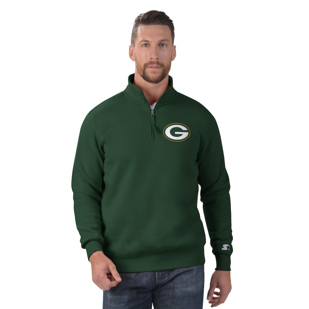 NFL Green Bay Packers Starter Classic Quarter-Zip Pullover Sweatshirt