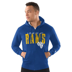 NFL Los Angeles Rams Starter Distressed Classic Full-Zip Hoodie