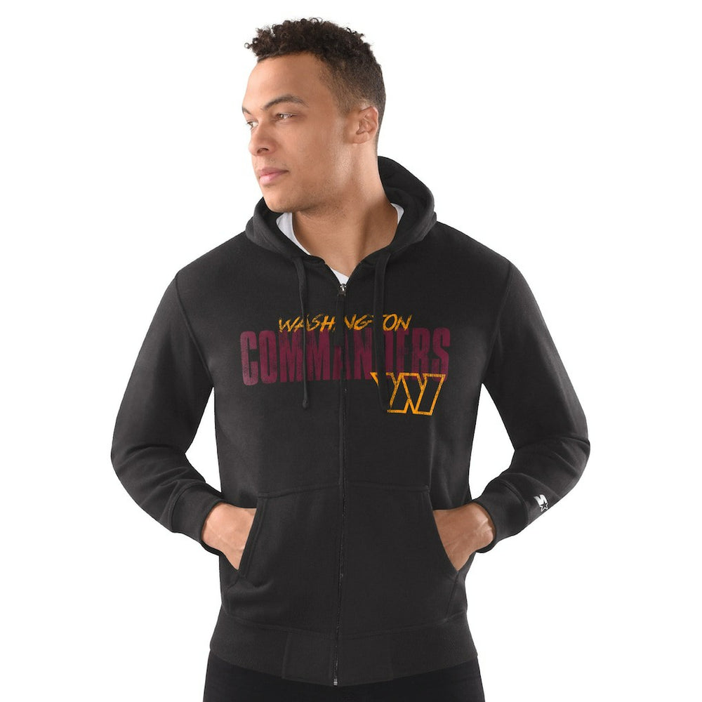 NFL Washington Commanders Starter Distressed Classic Full-Zip Hoodie
