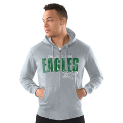 NFL Philadelphia Eagles Starter Distressed Classic Full-Zip Hoodie