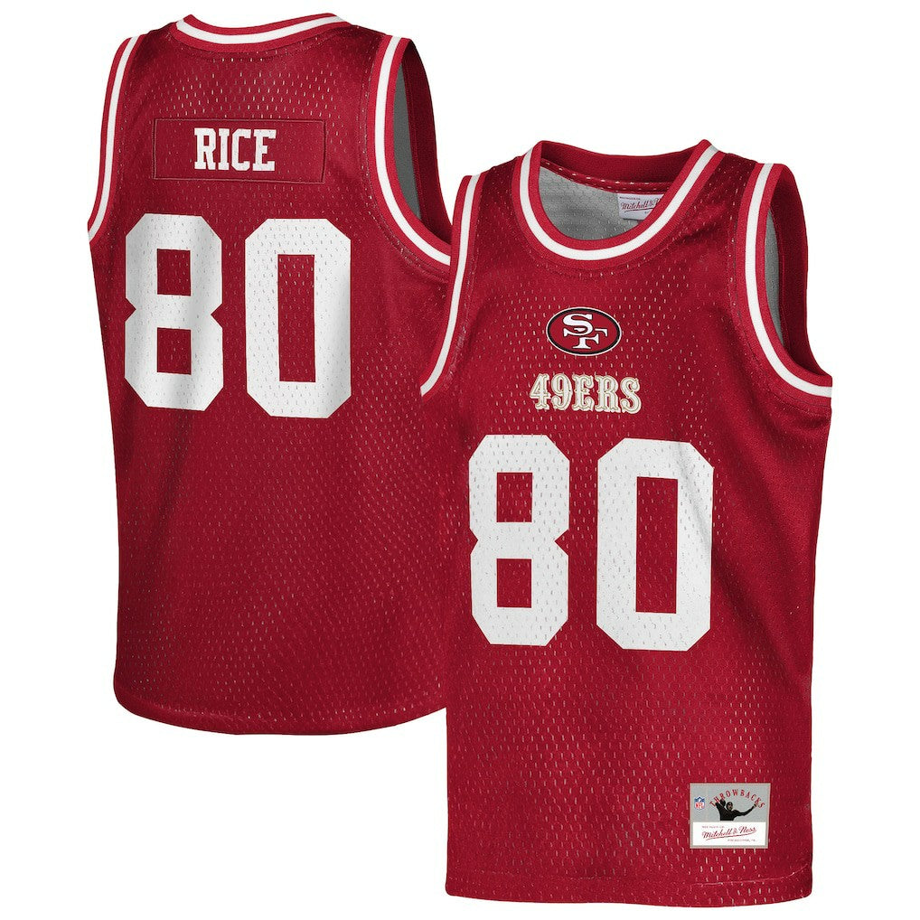 NFL San Francisco 49ers Jerry Rice  Youth Retired Player NFL Basketball Fashion Jersey