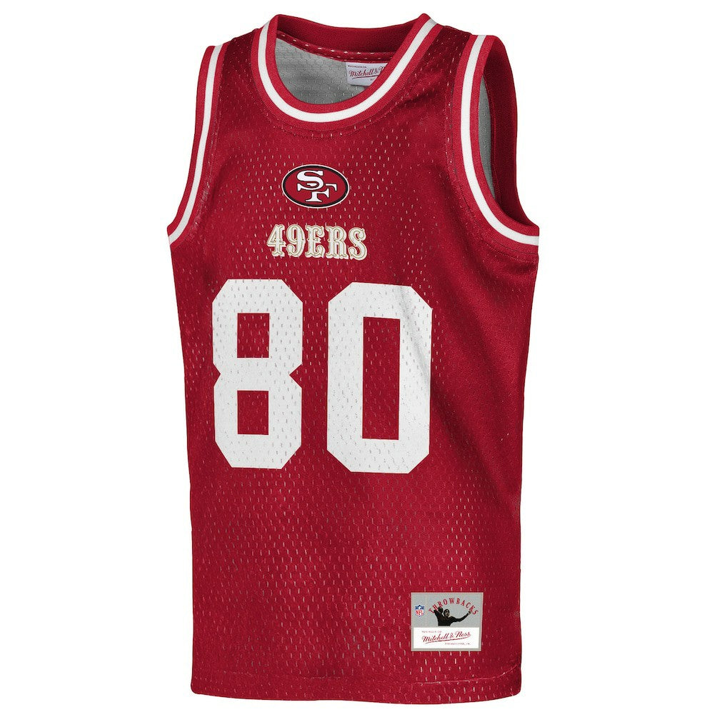 NFL San Francisco 49ers Jerry Rice  Youth Retired Player NFL Basketball Fashion Jersey
