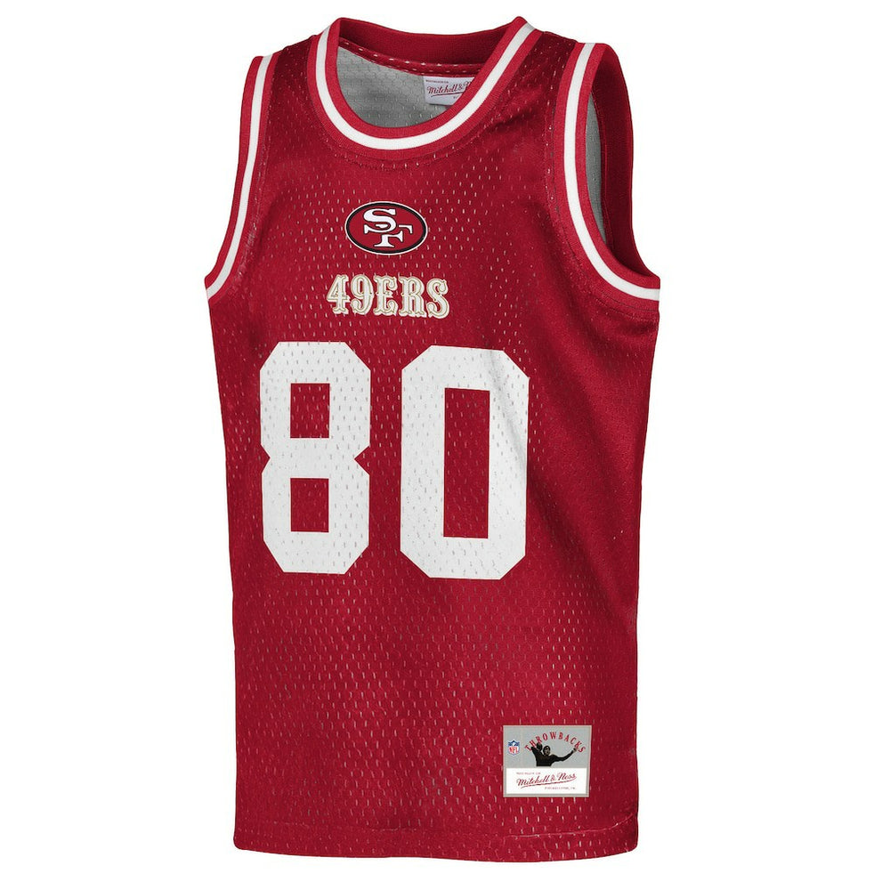 NFL San Francisco 49ers Jerry Rice  Youth Retired Player NFL Basketball Fashion Jersey