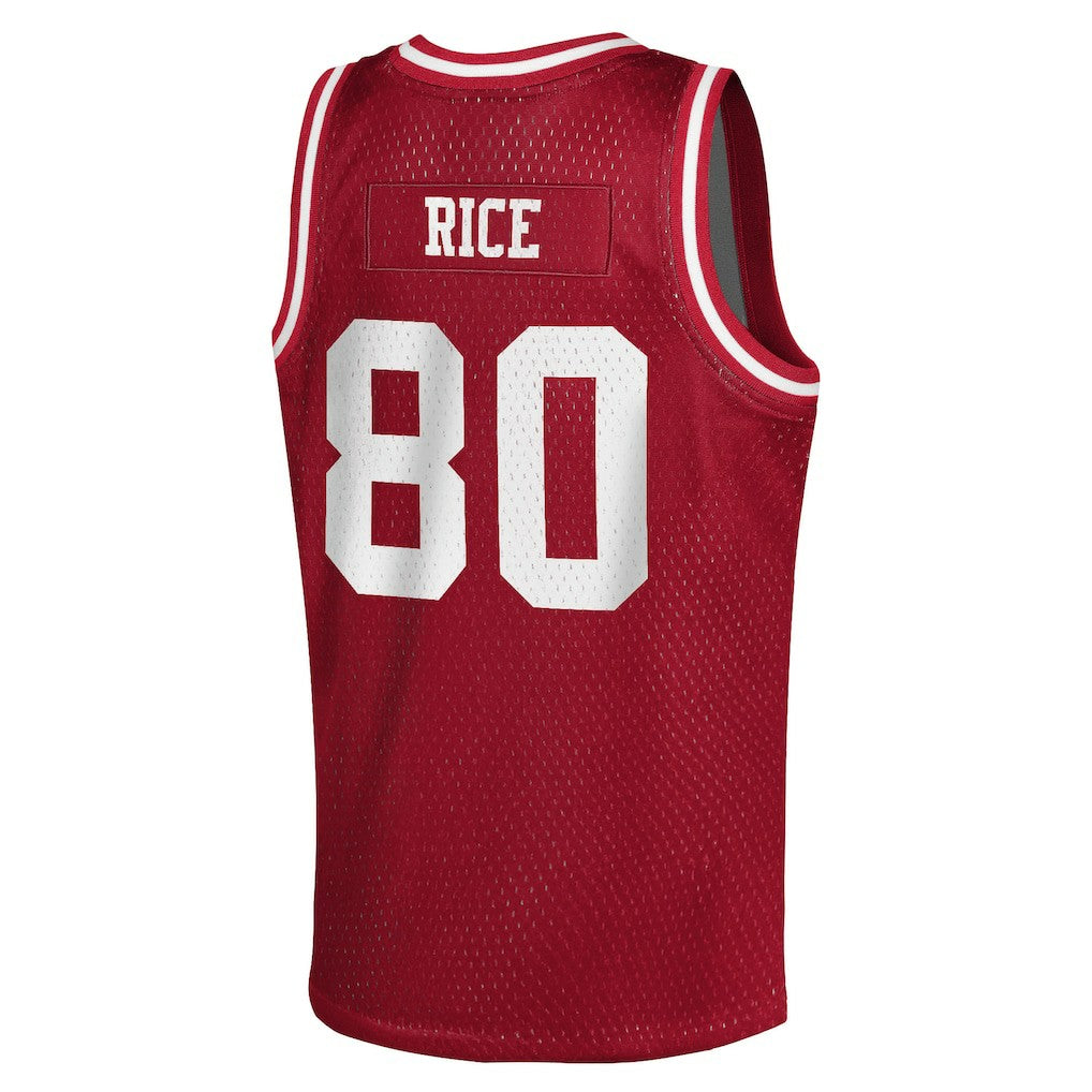 NFL San Francisco 49ers Jerry Rice  Youth Retired Player NFL Basketball Fashion Jersey