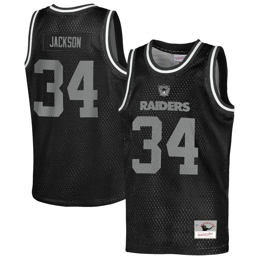 NFL Las Vegas Raiders Bo Jackson  Youth Retired Player NFL Basketball Fashion Jersey