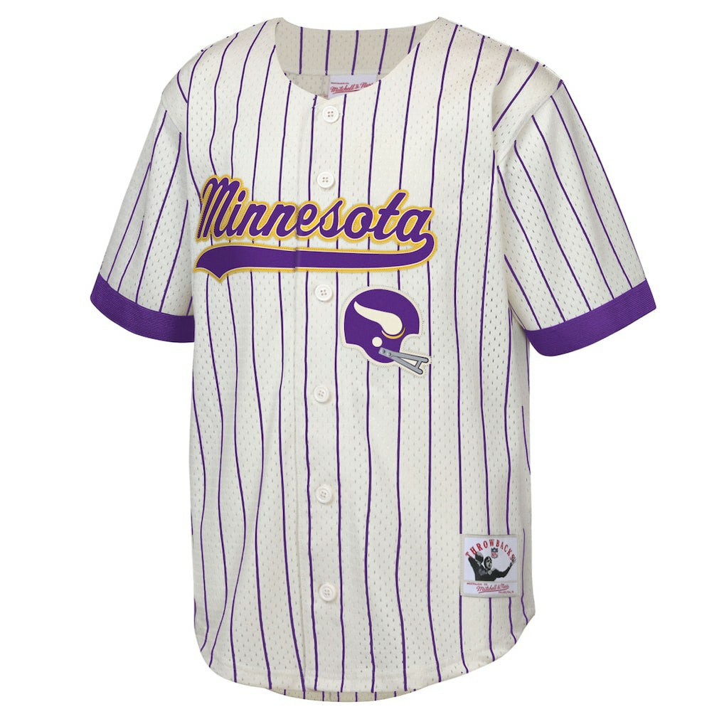 NFL Minnesota Vikings Randy Moss  Youth Retired Player Name & Number Baseball Jersey