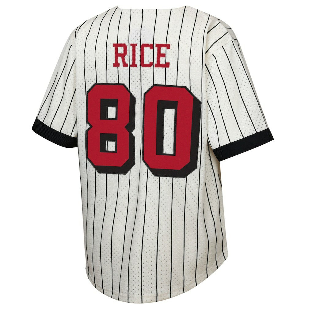 NFL San Francisco 49ers Jerry Rice  Youth Retired Player Name & Number Baseball Jersey