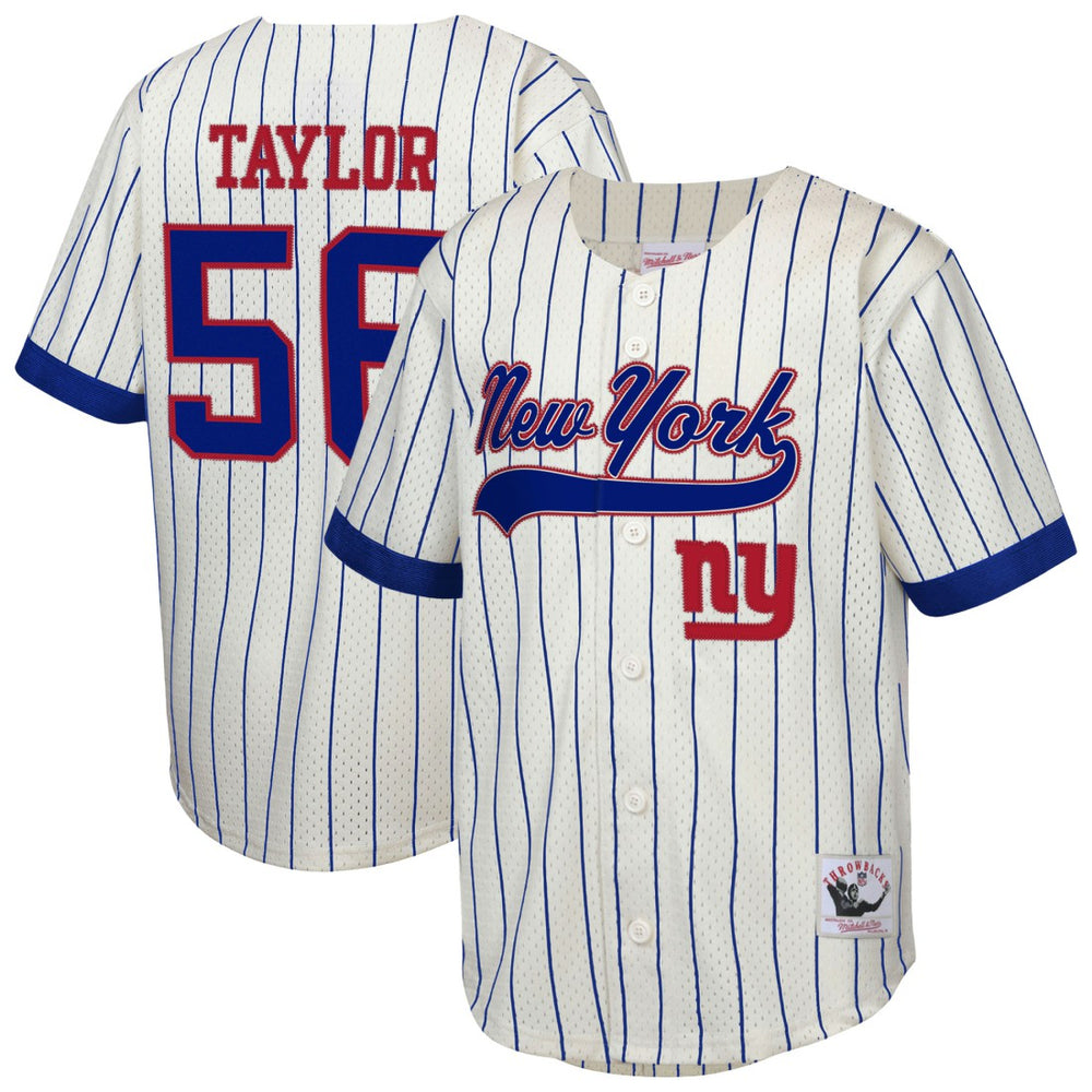 NFL New York Giants Lawrence Taylor  Youth Retired Player Name & Number Baseball Jersey