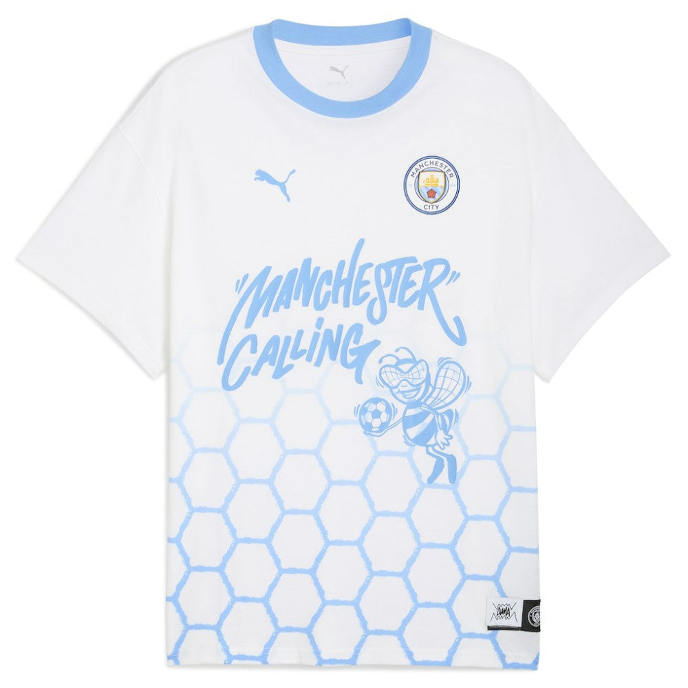 Manchester City 2025 FIFA Club World Cup Hoops T-Shirt / Soccer Discount