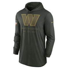 NFL Washington Commanders 2025 Salute to Service Sideline Dri-FIT Lightweight Hooded Pullover