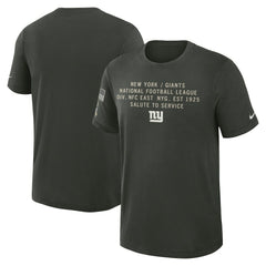 NFL New York Giants 2025 Salute to Service Sideline Slub Dri-FIT T-Shirt