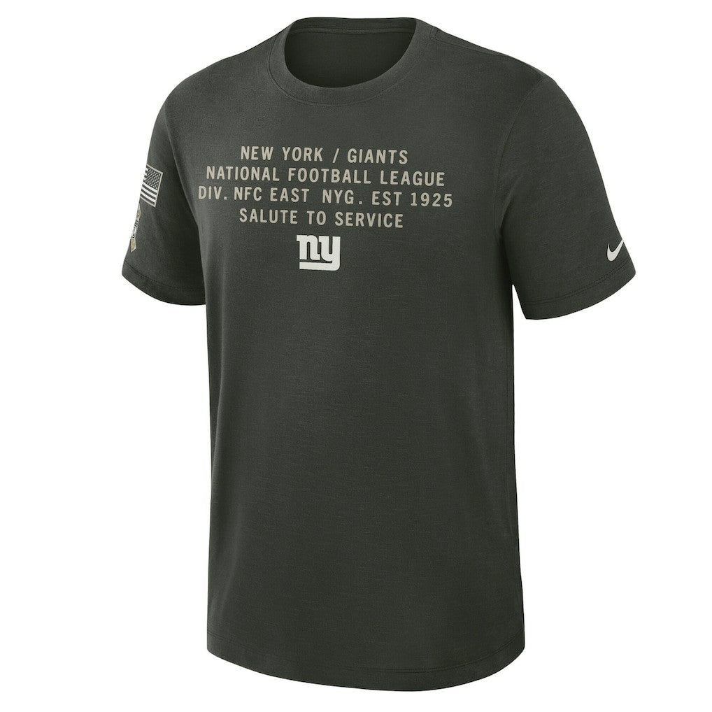 NFL New York Giants 2025 Salute to Service Sideline Slub Dri-FIT T-Shirt