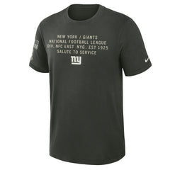 NFL New York Giants 2025 Salute to Service Sideline Slub Dri-FIT T-Shirt