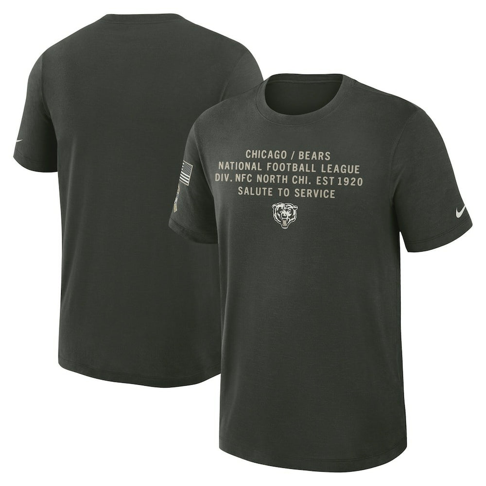 NFL Chicago Bears 2025 Salute to Service Sideline Slub Dri-FIT T-Shirt