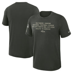 NFL Baltimore Ravens 2025 Salute to Service Sideline Slub Dri-FIT T-Shirt