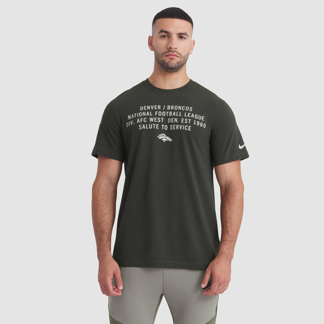 NFL Denver Broncos 2025 Salute to Service Sideline Slub Dri-FIT T-Shirt