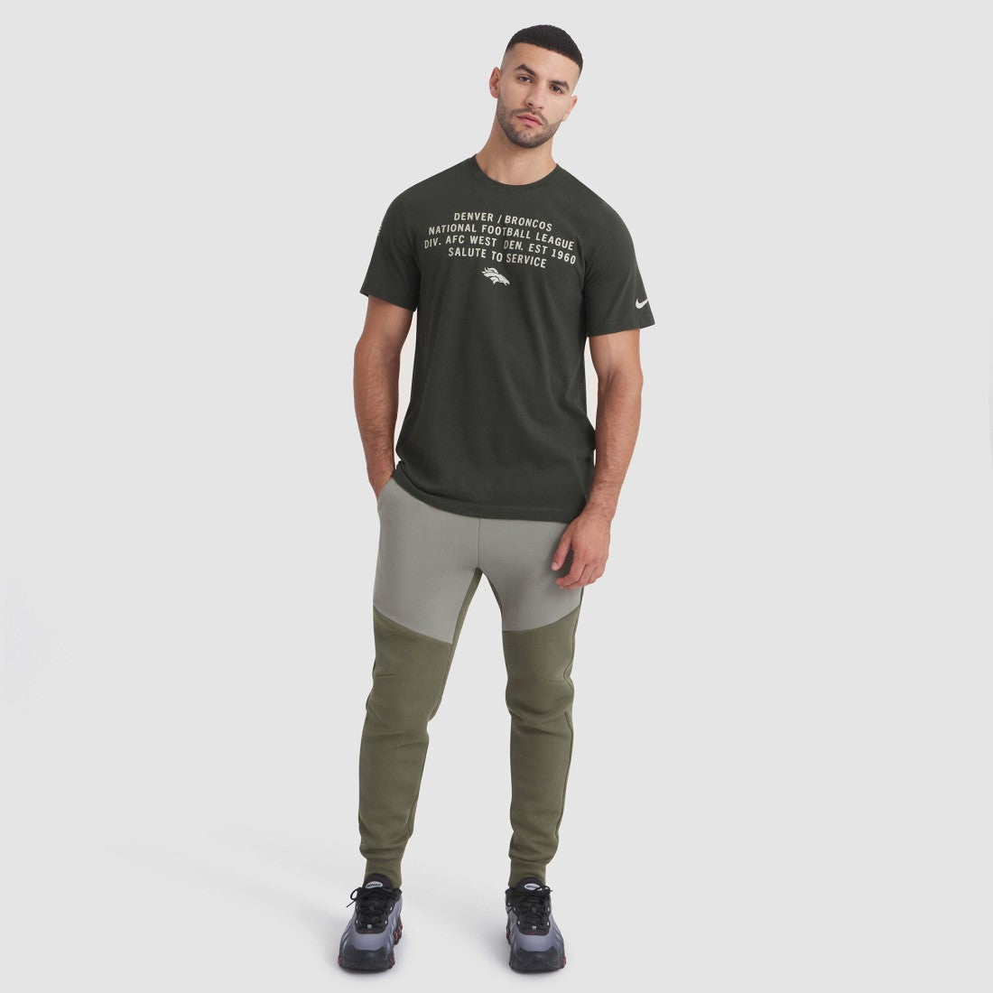 NFL Denver Broncos 2025 Salute to Service Sideline Slub Dri-FIT T-Shirt