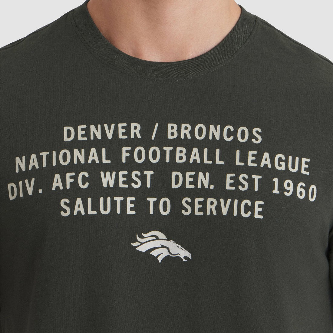 NFL Denver Broncos 2025 Salute to Service Sideline Slub Dri-FIT T-Shirt