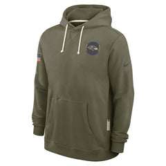 NFL Baltimore Ravens 2025 Salute to Service Sideline Standard Issue Dri-FIT Hoodie