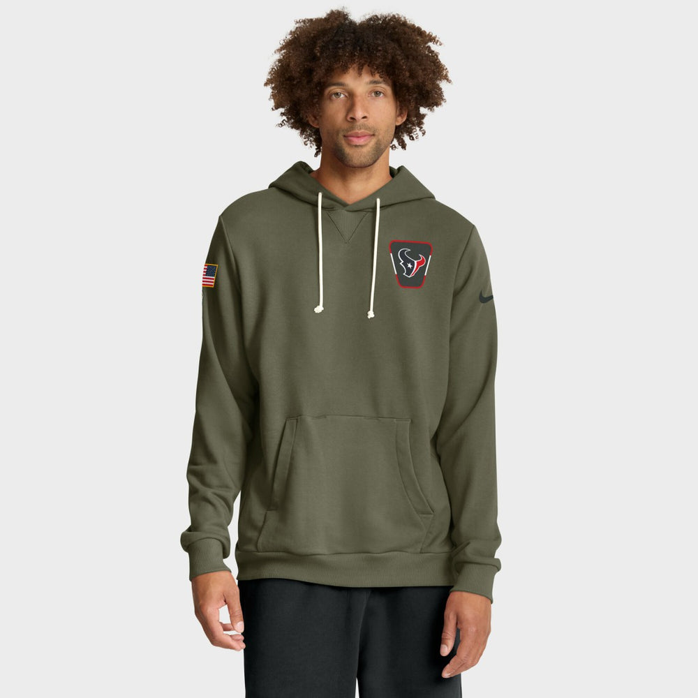 NFL Houston Texans 2025 Salute to Service Sideline Standard Issue Dri-FIT Hoodie