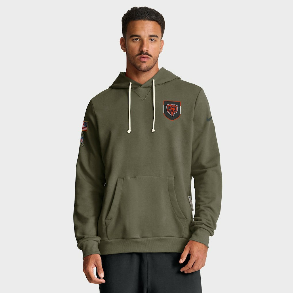 NFL Chicago Bears 2025 Salute to Service Sideline Standard Issue Dri-FIT Hoodie