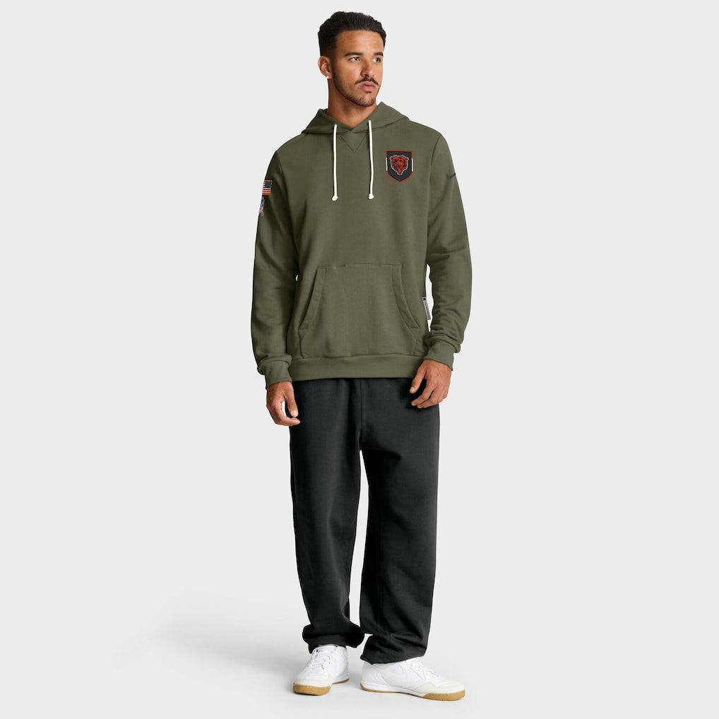 NFL Chicago Bears 2025 Salute to Service Sideline Standard Issue Dri-FIT Hoodie