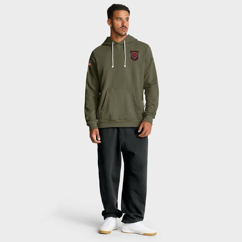 NFL Chicago Bears 2025 Salute to Service Sideline Standard Issue Dri-FIT Hoodie