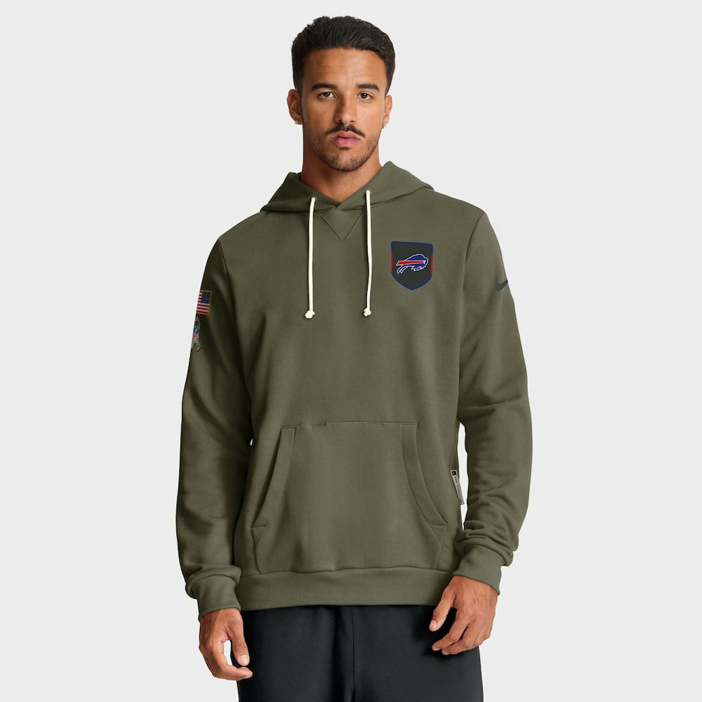 NFL Buffalo Bills 2025 Salute to Service Sideline Standard Issue Dri-FIT Hoodie