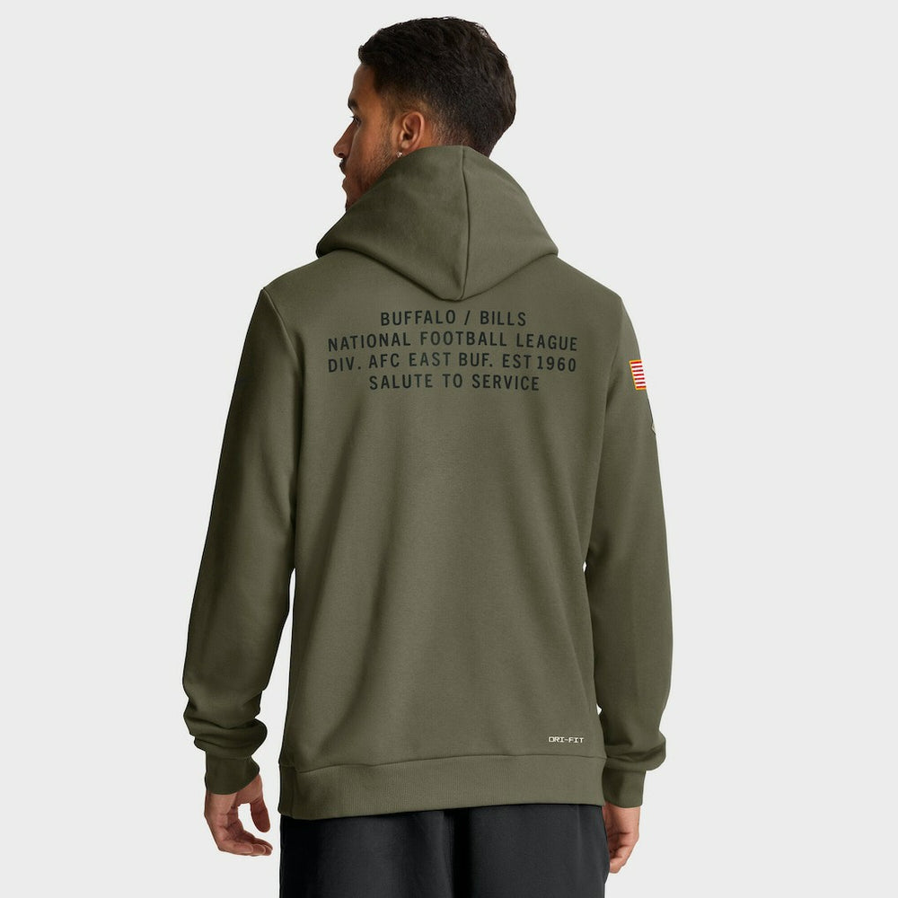 NFL Buffalo Bills 2025 Salute to Service Sideline Standard Issue Dri-FIT Hoodie