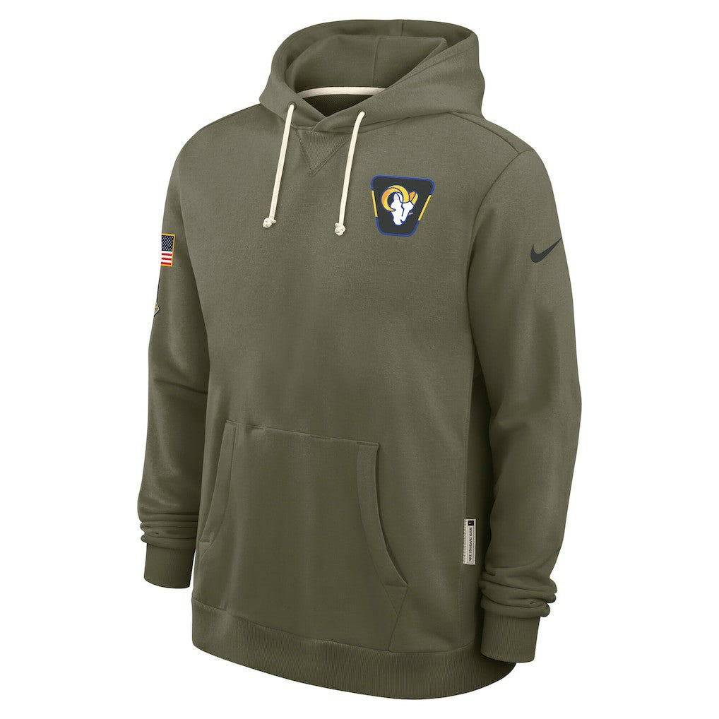 NFL Los Angeles Rams 2025 Salute to Service Sideline Standard Issue Dri-FIT Hoodie