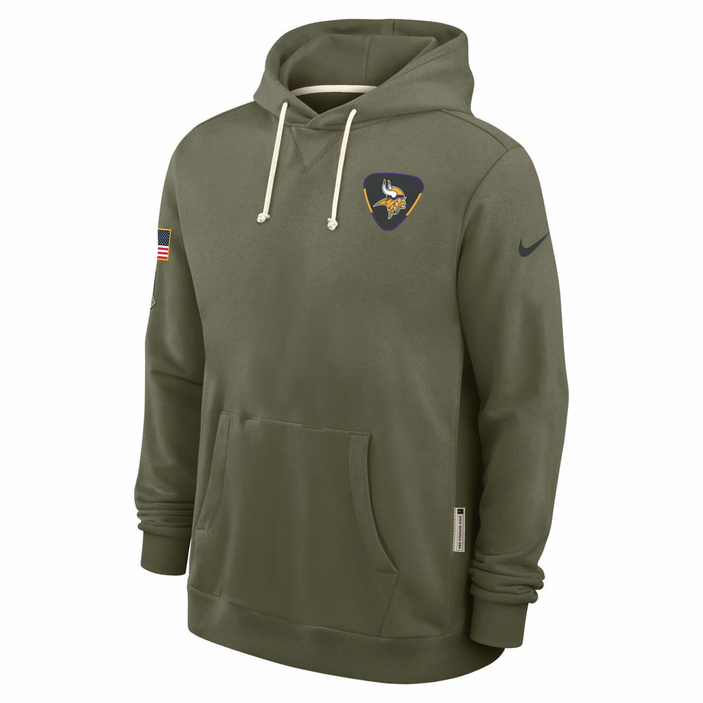 NFL Minnesota Vikings 2025 Salute to Service Sideline Standard Issue Dri-FIT Hoodie