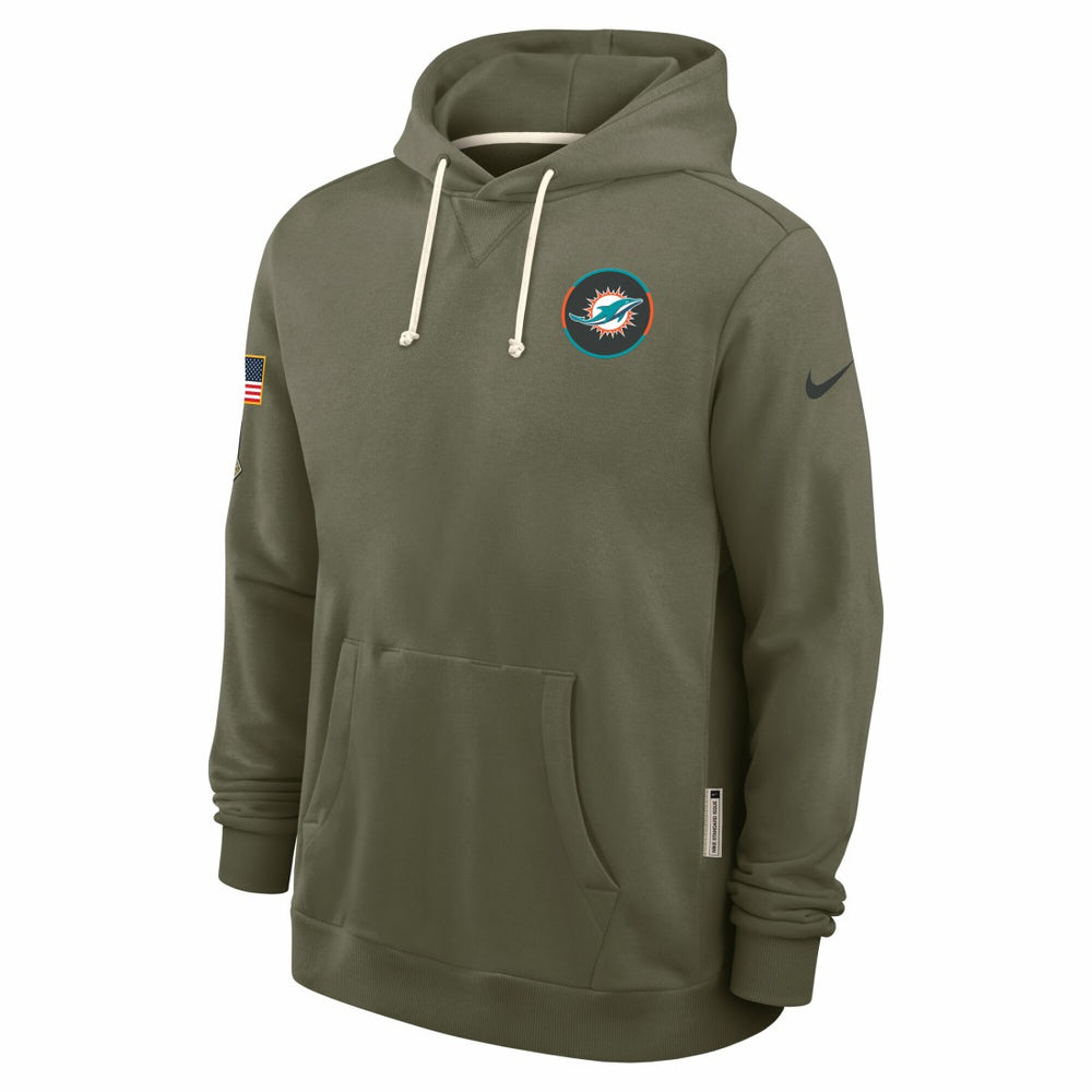 NFL Miami Dolphins 2025 Salute to Service Sideline Standard Issue Dri-FIT Hoodie