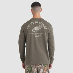 NFL Philadelphia Eagles 2025 Salute to Service Sideline Long Sleeve T-Shirt
